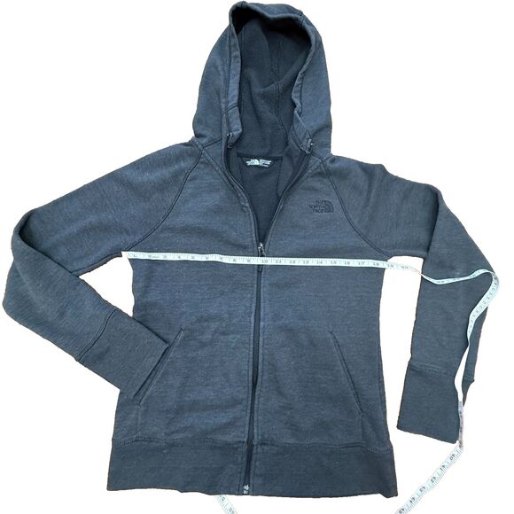 The North Face Women’s Full Zip Hoodie Black/ Black Logo Size M Medium - Picture 7 of 9